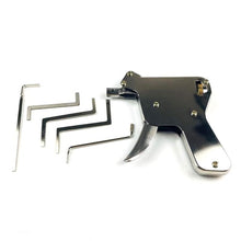 Load image into Gallery viewer, New Locksmith Tools,Lock Gun with Transparent Practice Locks Broken Key Extractor Pick Tool ,Great Lock Pick Practice Set
